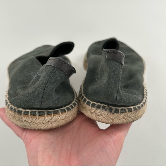 Massimo Dutti mens flats size 43 split suede espadrilles gray suede loafers main image 7
